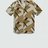 Mango shirt trento in dark hunting