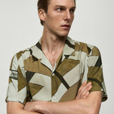 Mango shirt trento in dark hunting