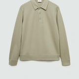 Mango sweatshirt beach in khaki