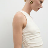 Mango top nina in raw-unbleached