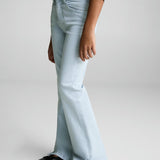Mango jeans flarexl in porcelain
