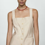 Mango dress elisa in raw-unbleached