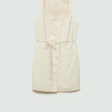 Mango dress elisa in raw-unbleached