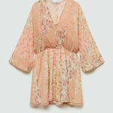 Mango dress cuca in raw-unbleached