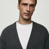Mango cardigan sweetc in anthracite