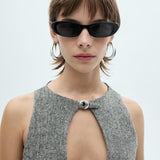 Mango dress paris in grey