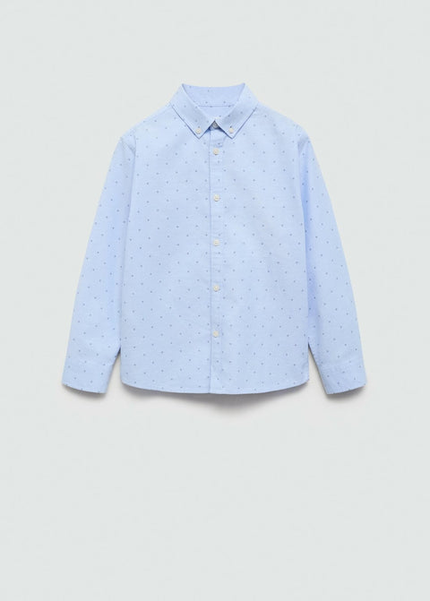 Mango shirt oxfordp in celestial