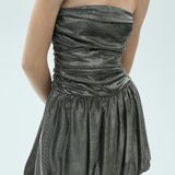 Mango dress silver in silver
