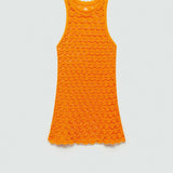 Mango dress paloms in orange