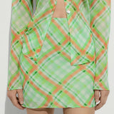 Mango skirt cuqui in green