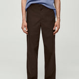 Mango trousers davide in brown