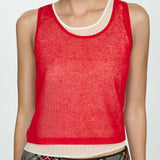 Mango top jordan in red