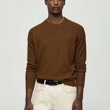Mango sweater antigua in coffee