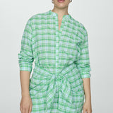 Mango dress ane in green