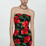 Mango dress matis in black
