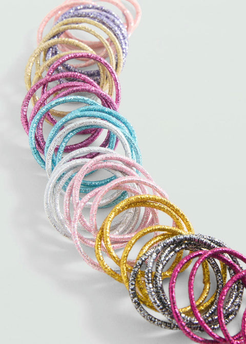 Mango hairtie shinny in silver