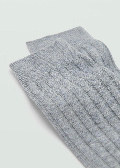 Mango socks cas in medium vigore grey