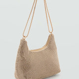 Mango handbag sasha in gold