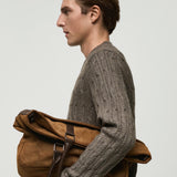 Mango sweater koipe in mink grey
