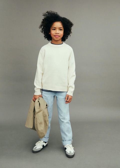 Mango sweater luca in ivory