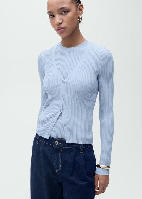 Mango cardigan bugambi in celestial