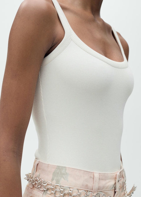 Mango bodysuit beni in beige
