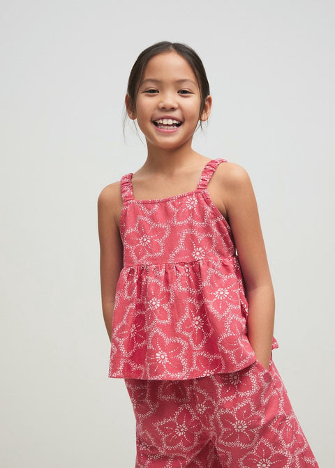 Mango blouse mafer in tomato