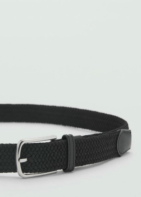 Mango belt elastic in black