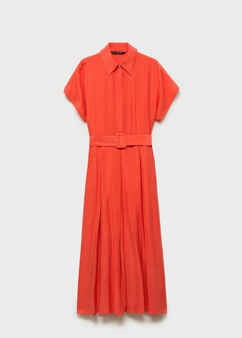 Mango dress macarela in red