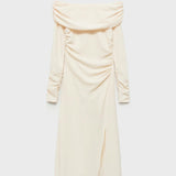 Mango dress smokey in white