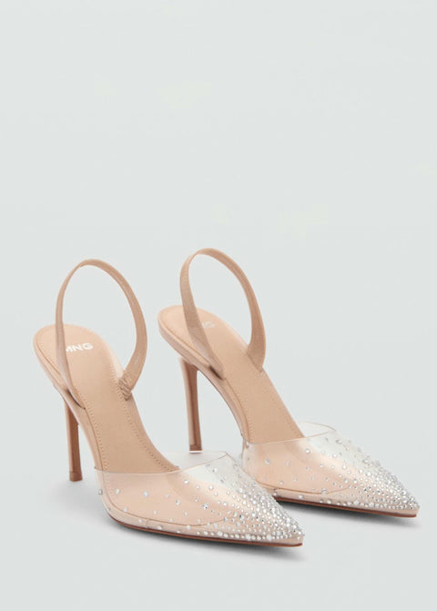 Mango shoes puly in nude