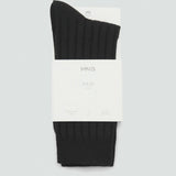 Mango socks cas in black
