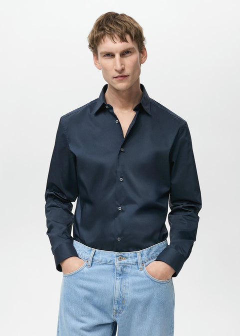 Mango shirt play in navy