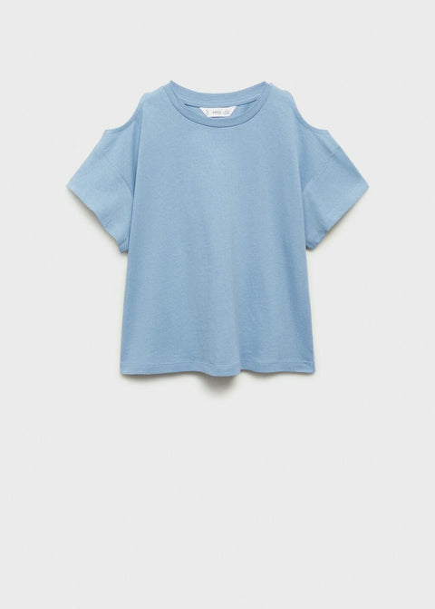 Mango t-shirt cutoutl in celestial