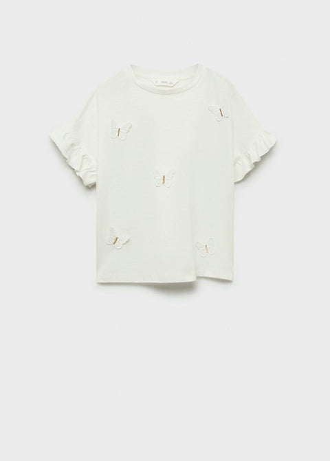 Mango t-shirt mari in off white