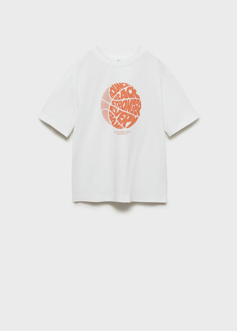 Mango t-shirt esen2 in off white
