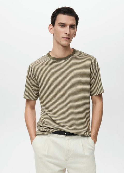 Mango t-shirt limar in green