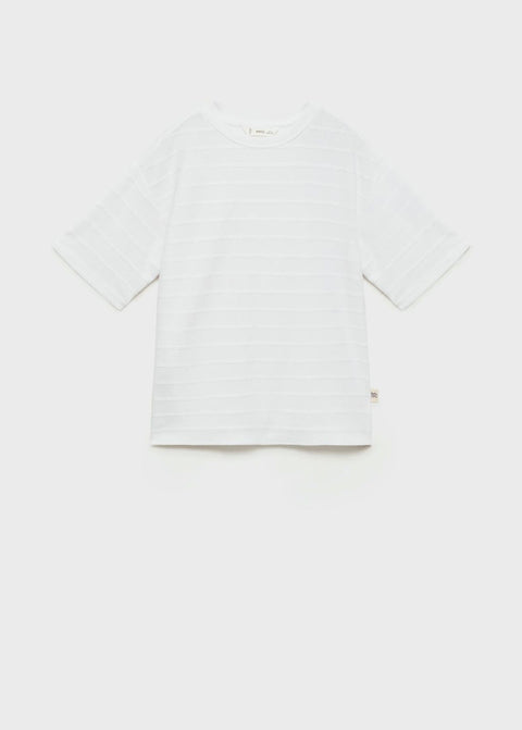 Mango t-shirt jack in off white