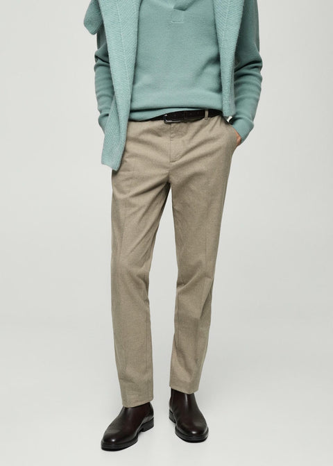 Mango trousers brest in beige