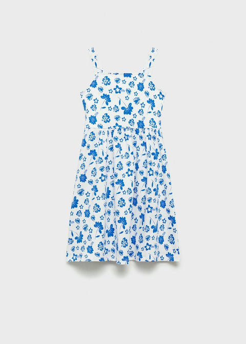 Mango dress tropic in off white