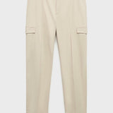 Mango trousers mateo in stone