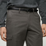 Mango trousers mateo in grey