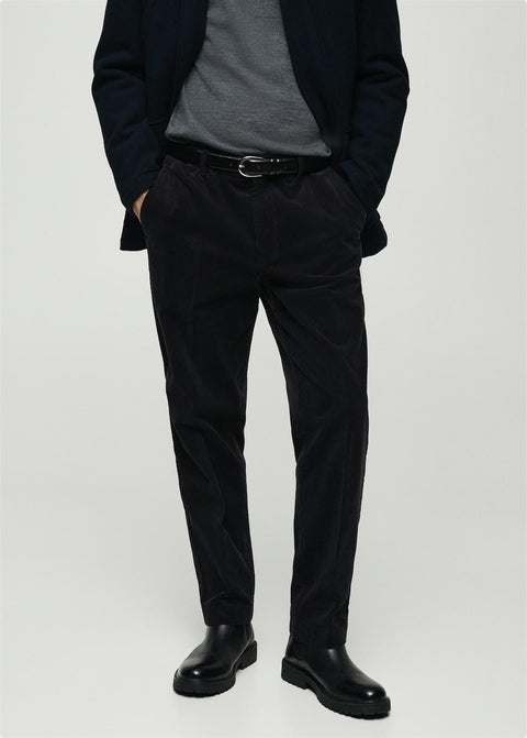 Mango trousers pierre in navy