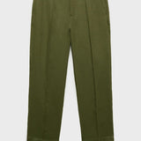 Mango trousers magali in green