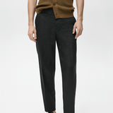 Mango trousers magali in black
