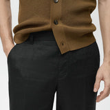 Mango trousers magali in black