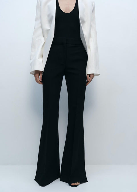 Mango trousers wasabi in black