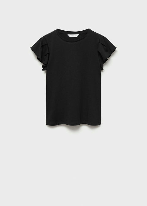 Mango t-shirt soft in black