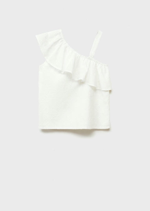 Mango blouse fornelli in white