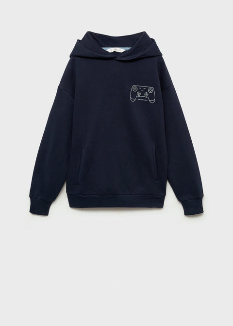 Mango sweatshirt gamer in navy